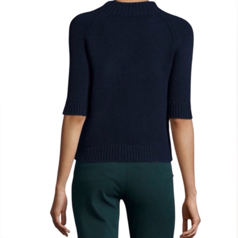 Theory Sweater Women’s Small 100% Cashmere Navy Blue Jodi B Cashmere
